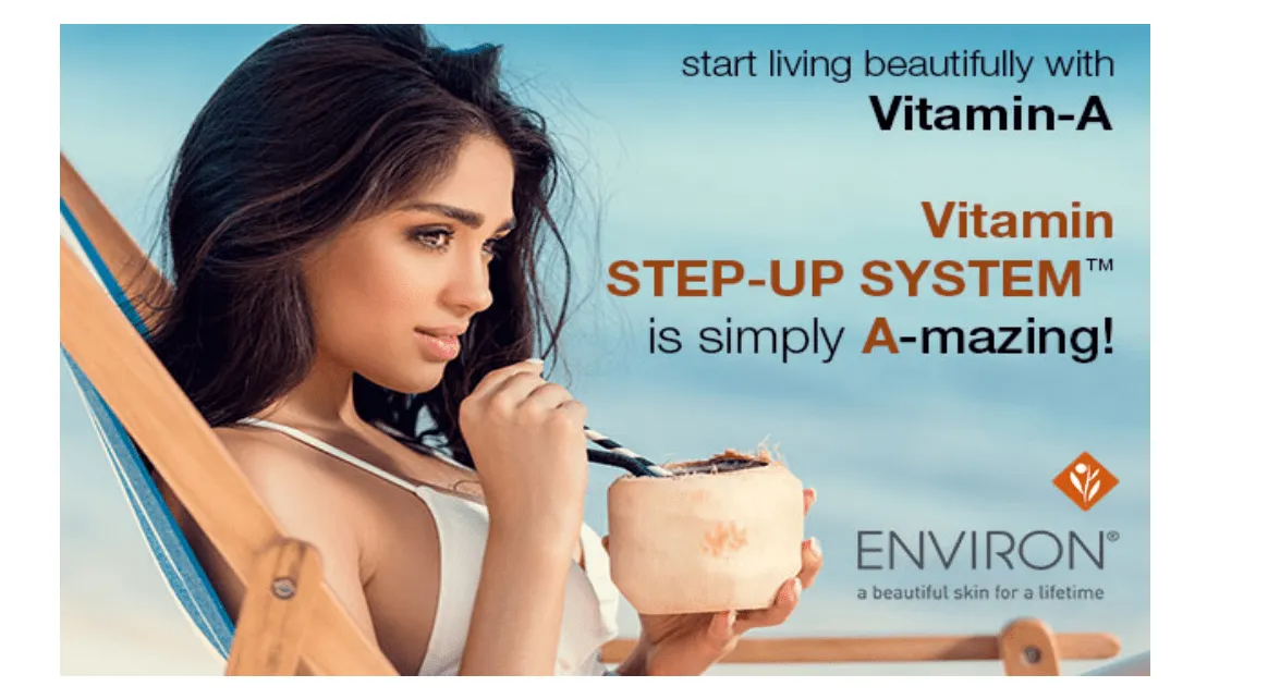 Environ Vitamin-A skincare advertisement